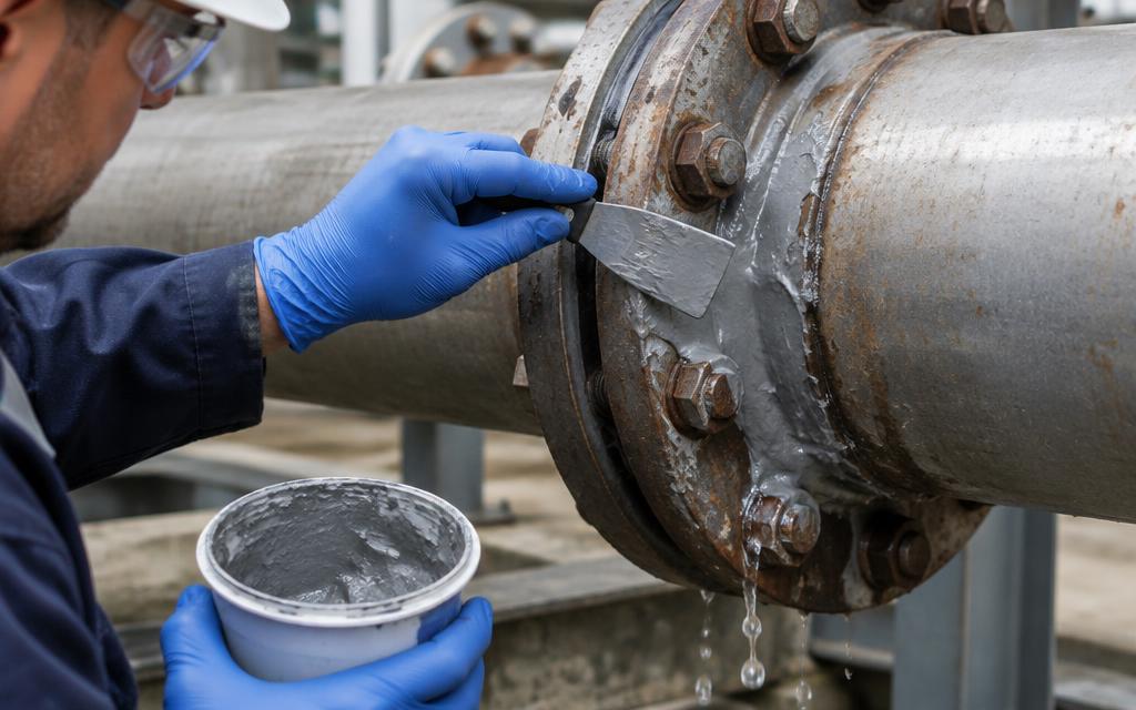 Aplicación de soldadura en frío con el sistema Belzona